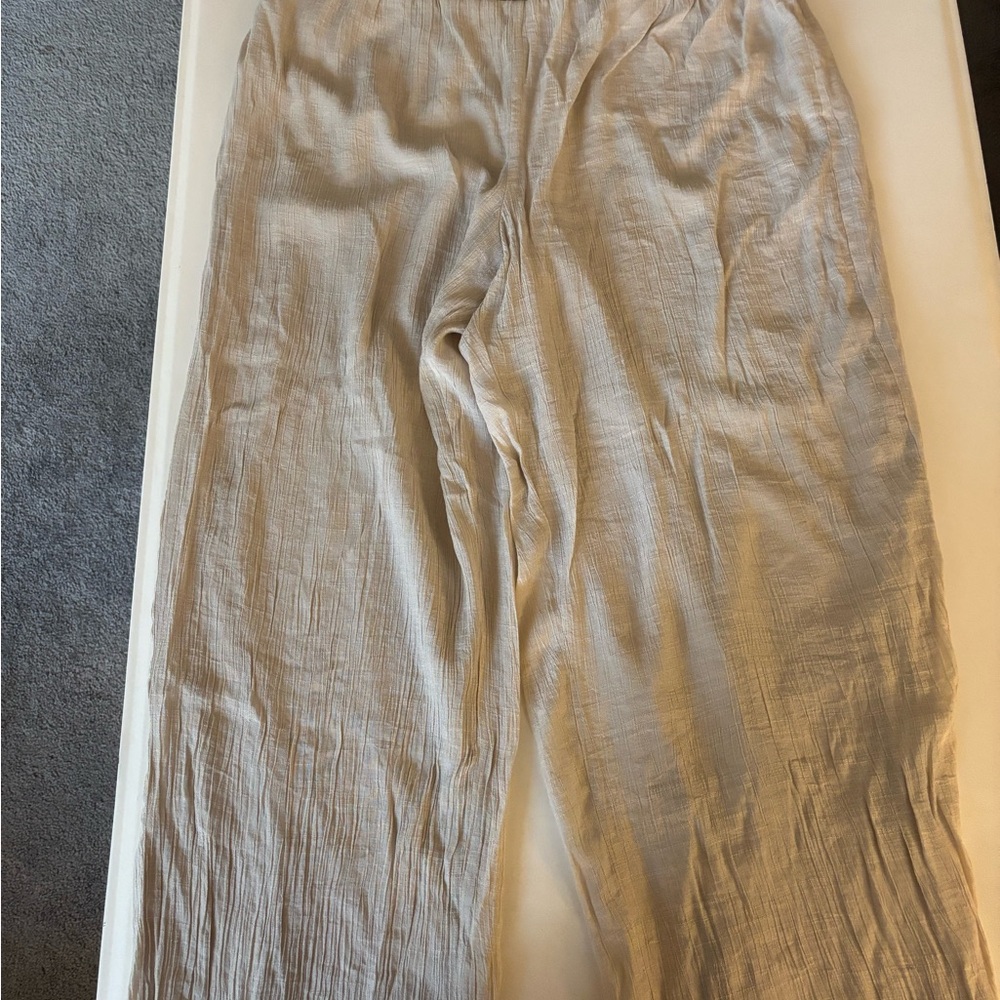 Thalia Sodi Tan Chinos Relaxed Fit Lightweight